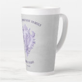 Tasse Latte Bouche en latte conque violet (Angle droit)