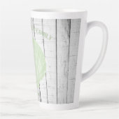 Tasse Latte Bouche en latte de coquille de pétoncle vert (Droite)