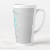 Tasse Latte Bouche en latte de la coquille turquoise (Droite)