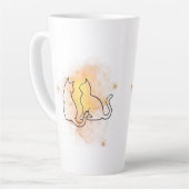 Tasse Latte Bouchon d'aquarelle (Angle gauche)