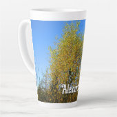 Tasse Latte Boucles d'automne Sky Dancing - Grande personnalis (Angle gauche)