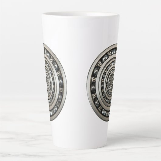 Tasse Latte Boucles de course à méta vitesse infinie (Devant)