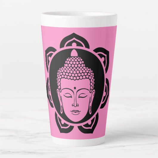 Tasse Latte Bouddha Head Accueil Cadeau (Devant)