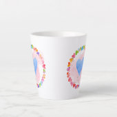 Tasse Latte Boue arc-en-ciel aquarelle (Devant)