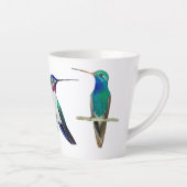 Tasse Latte Boue de colibris personnalisée (Droite)