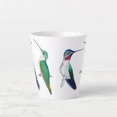 Tasse Latte Boue de colibris personnalisée (Devant)