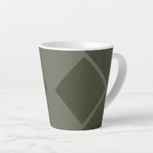 Tasse Latte Boue en latte de diamant en vert mousse