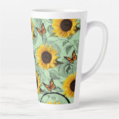 Tasse Latte Boue en latte de papillon de tournesol (Droite)
