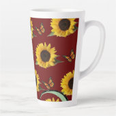 Tasse Latte Boue en latte de papillon de tournesol (Droite)