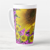 Tasse Latte Boue en latte de papillon de tournesol (Angle gauche)