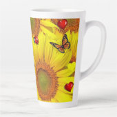 Tasse Latte Boue en latte de papillon de tournesol (Droite)