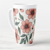Tasse Latte Boue florale (Angle gauche)