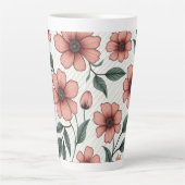 Tasse Latte Boue florale (Devant)