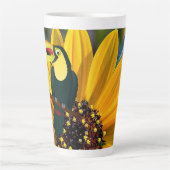 Tasse Latte Boue latte de perroquet de tournesol (Devant)