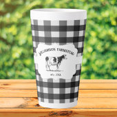 Tasse Latte Boue latte de vache de la ferme de Buffalo noir