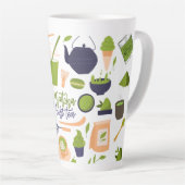 Tasse Latte Boue verte latte de thé (Angle droit)