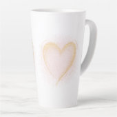 Tasse Latte Boug Coeur Épargné (Angle droit)