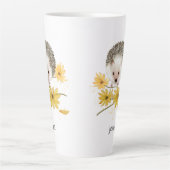 Tasse Latte Boug de hérisson personnalisé (Devant)