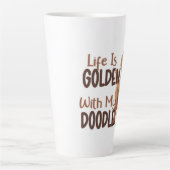 Tasse Latte Boug en latte d'endoodle doré (Devant)
