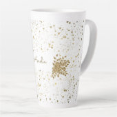 Tasse Latte Boug en latte doré personnalisable (Angle droit)