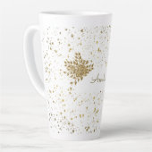 Tasse Latte Boug en latte doré personnalisable (Angle gauche)