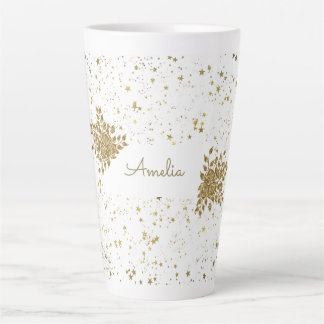 Tasse Latte Boug en latte doré personnalisable