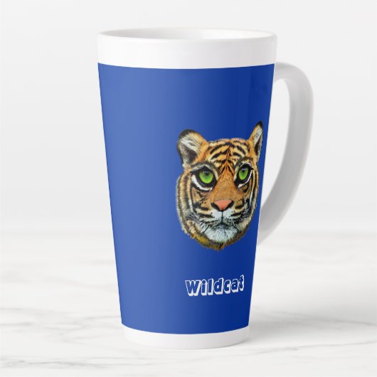 Tasse Latte Boug latte de chat sauvage (Angle droit)