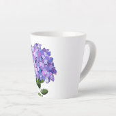 Tasse Latte Bouge de latte d'Hydrangea (Angle droit)