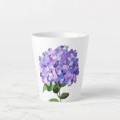 Tasse Latte Bouge de latte d'Hydrangea (Devant)