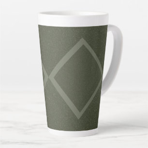Tasse Latte Bouge en latte de texture verte de mousse de diama