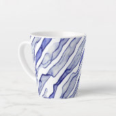 Tasse Latte Bouge en latte de veines bleu et Marbre blanc allo (Angle gauche)