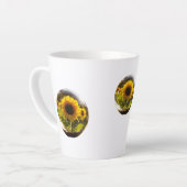 Tasse Latte Bouge Latte Bliss de tournesol - 12 oz (Angle gauche)