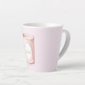 Tasse Latte Bougie d'amour rose (Angle droit)