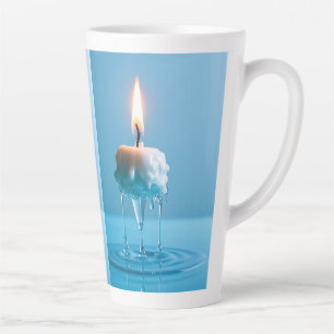 Tasse Latte Bougie flottante élégante