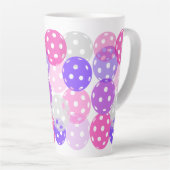 Tasse Latte Boule de boule rose/pourpre (Angle droit)