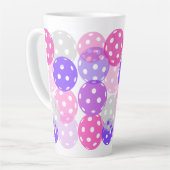 Tasse Latte Boule de boule rose/pourpre (Angle gauche)