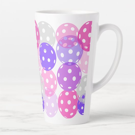 Tasse Latte Boule de boule rose/pourpre (Droite)