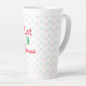 Tasse Latte Boule de neige de Noël (Angle droit)