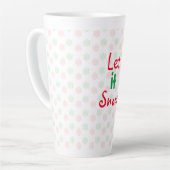 Tasse Latte Boule de neige de Noël (Angle gauche)