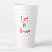Tasse Latte Boule de neige de Noël (Devant)