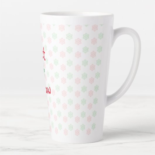 Tasse Latte Boule de neige de Noël (Droite)