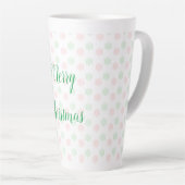 Tasse Latte Boule de neige de Noël (Angle droit)