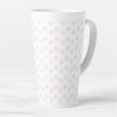 Tasse Latte Boule de neige de Noël (Angle droit)