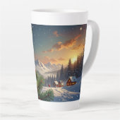 Tasse Latte boule de Noël (Angle droit)