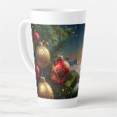 Tasse Latte boule de Noël (Angle gauche)