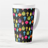 Tasse Latte Boule décorative de Noël rétro (Angle droit)