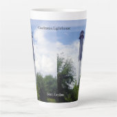 Tasse Latte Boule en latte du phare de Charleston (Devant)
