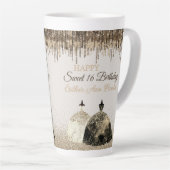 Tasse Latte Boule Or tendance Gown Joyeux Sweet 16 Anniversair (Angle droit)