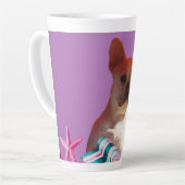 Tasse Latte Bouledogue français  (Angle gauche)