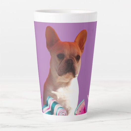 Tasse Latte Bouledogue français  (Devant)